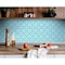Homeroots 7 x 7 in. Aqua Gerber Removable Peel & Stick Tiles 400388 - alternate 8